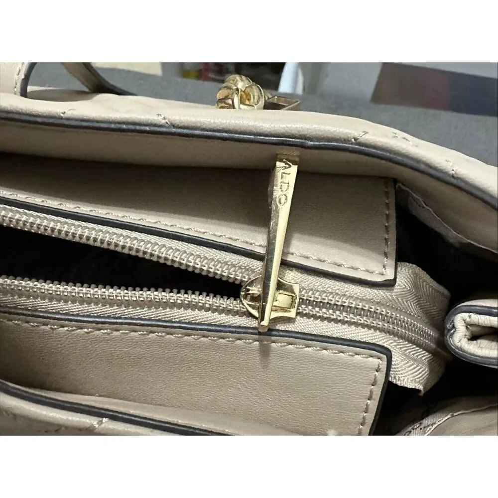 ALDO Quilted Shoulder Tote | Gold Chain Business Casual Handbag